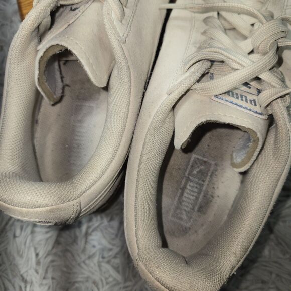 Puma Classic Suede Kids Size 6.5C Tan Spackled Gum Soles Lace Up LowTop Shoes - Picture 12 of 12